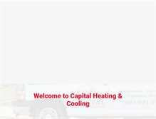 Tablet Screenshot of capitalheatingandcooling.com